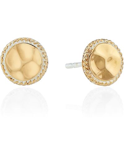 Anna Beck Hammered Stud Earrings - Natural