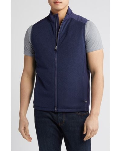 Peter Millar Crown Crafted Cambridge Water Resistant Performance Vest - Blue