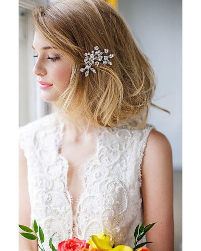 Brides & Hairpins 'caprice' Jeweled Hair Comb - Metallic