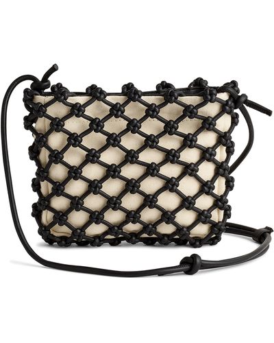 Madewell The Knotted Leather Crossbody Bag - Black