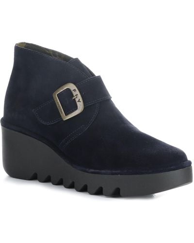 Fly London Brit Wedge Bootie - Blue