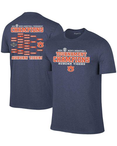Retro Brand Original Auburn Tigers 2024 Sec Basketball Conference Tournament Champions Bracket T-shirt At Nordstrom - Blue