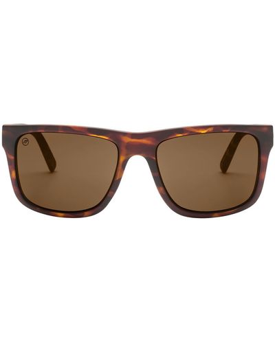Electric Swingarm Xl 59mm Flat Top Sunglasses - Brown