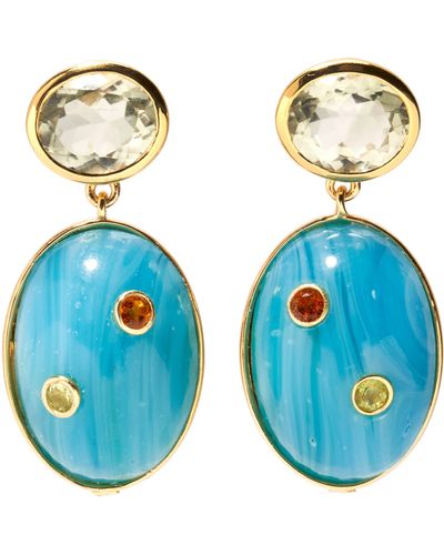 Lizzie Fortunato Mountain Drop Earrings At Nordstrom - Blue