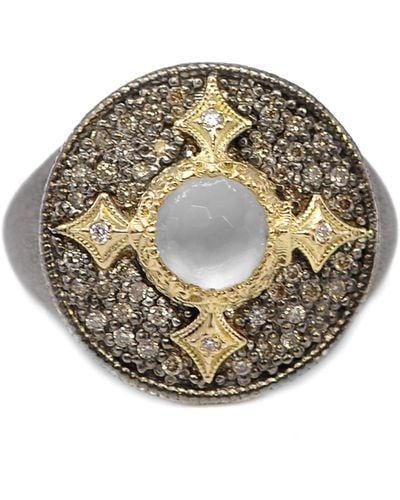 Armenta Crivelli & Chalcedony Signet Ring - Metallic
