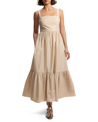 Theory Dr. Soft Tiered Maxi Sundress - Natural