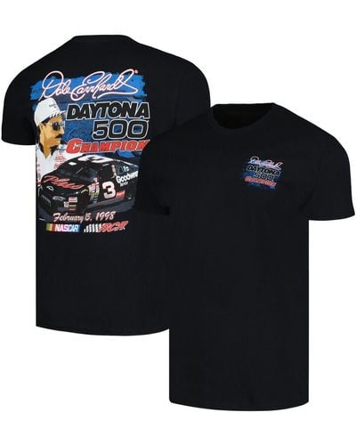 CHECKERED FLAG Sports Dale Earnhardt 1998 Daytona 500 Champion Anniversary T-shirt At Nordstrom - Black