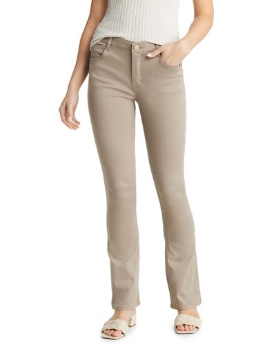 Wit & Wisdom 'ab'solution High Waist Itty Bitty Bootcut Jeans - Natural