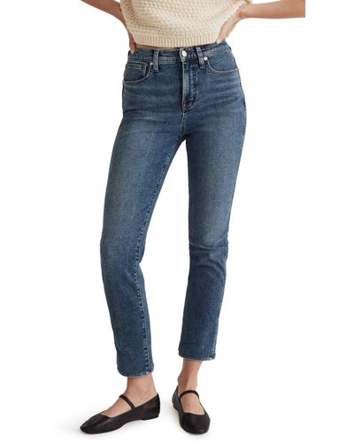 Madewell Stovepipe Jeans - Blue