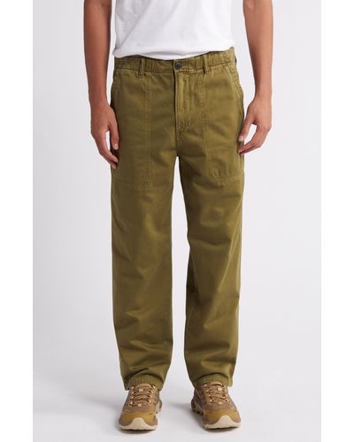 Citizens of Humanity Hayden Relaxed Fit Cotton Twill Utility Pants - Green