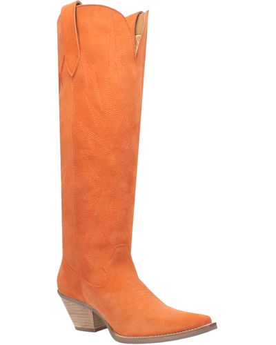 Dingo Thunder Road Cowboy Boot - Orange
