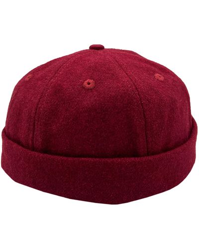 A Life Well Dressed Adjustable Brushed Cotton Beanie - Red