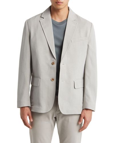 Tommy Bahama Havana Herringbone Silk & Cotton Sport Coat - Gray