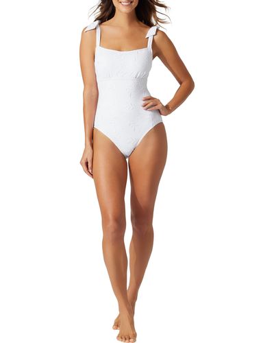 Tommy Bahama Hideaway Eyelet One-piece Swimsuit - White