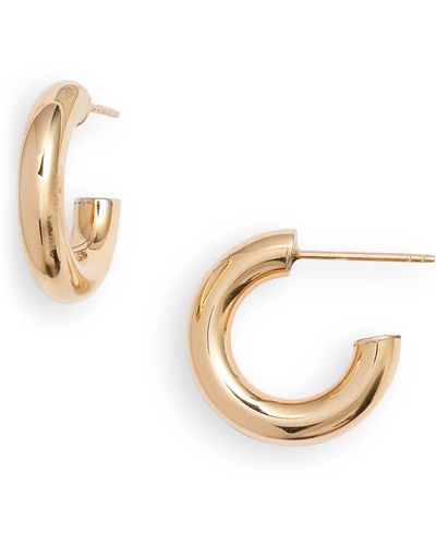 Bony Levy 14k Gold Small Thick Hoop Earrings - Multicolor