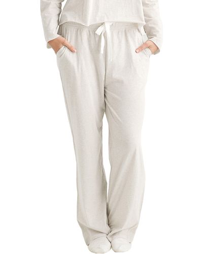 Papinelle Jada Cotton Pajama Pants - Natural