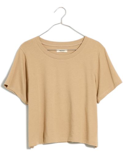 Madewell Bella Cotton Jersey T-shirt - Natural