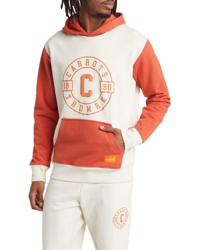 Carrots Colorblock Established Logo Graphic Hoodie - Red