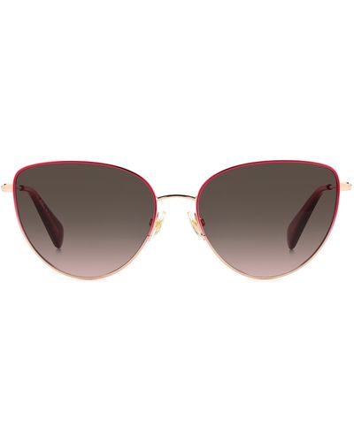 Kate Spade 55mm Hailey/g/s Cat Eye Sunglasses - Brown