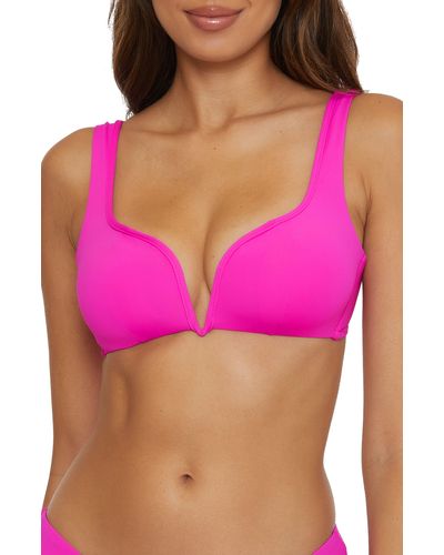 Becca Color Code V-wire Bikini Top - Pink