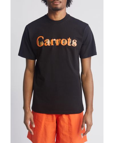 Carrots Wordmark Graphic T-shirt - Black