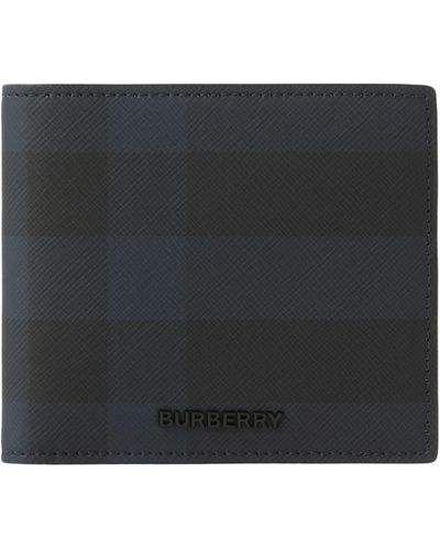Burberry Check Coated Canvas Bifold Wallet - Black