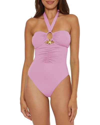 SOLUNA Shell One-piece Swimsuit - Purple