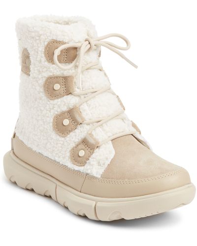 Sorel Explorer Ii Joan Insulated Lace-up Boot - White