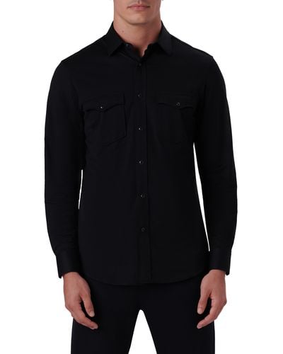 Bugatchi Ooohcotton® Button-up Shirt - Black