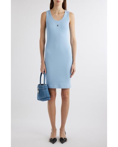 Givenchy 4g Rib Tank Dress - Blue