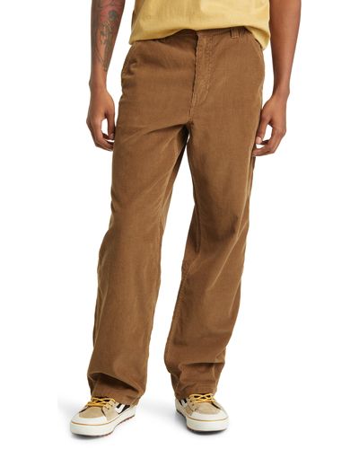 Vans Drill Chore Relaxed Fit Cotton Corduroy Pants - Brown