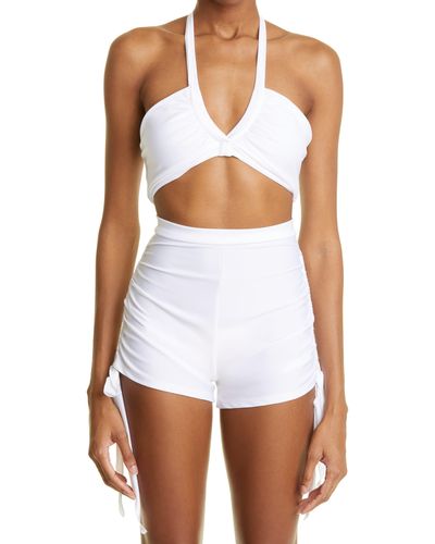 House of Aama High Waist Two-piece Swimsuit - White