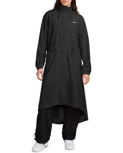 Nike Essential Longline Trench Coat - Black