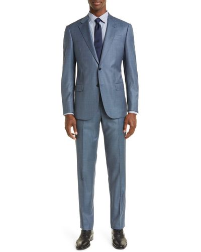 Emporio Armani G-line Virgin Wool Suit - Blue