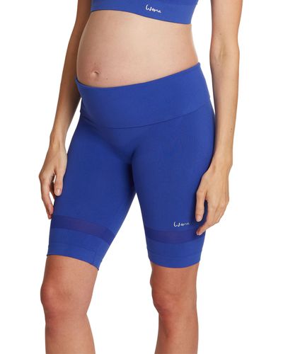 Cache Coeur Maternity/nursing Sport Shorts - Blue
