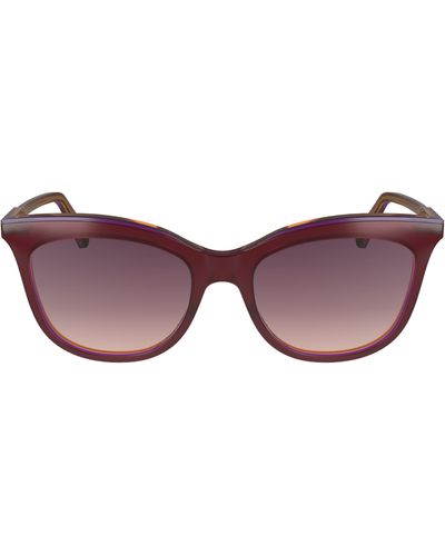 Longchamp 53mm Gradient Cat Eye Sunglasses - Purple