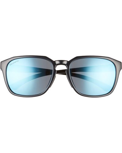 Smith Contour 56mm Polarized Square Sunglasses - Blue