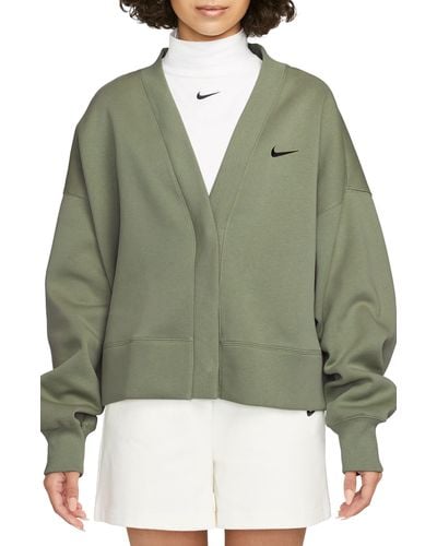 Nike Sportswear Phoenix Fleece Oversize Cardigan - Green