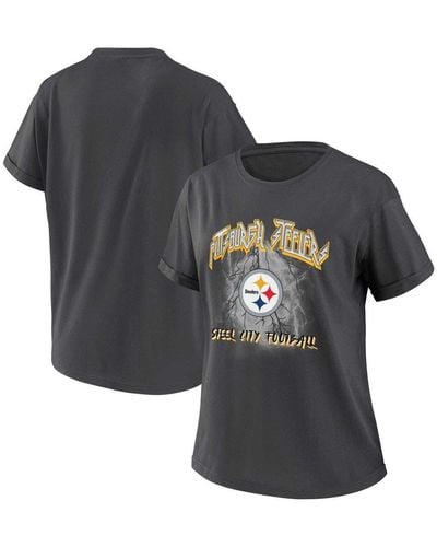 Pittsburgh Steelers WEAR by Erin Andrews Women's Knotted T-Shirt