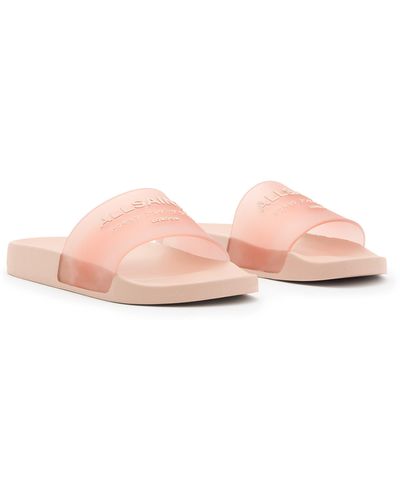 AllSaints Underground Slide Sandal - Pink