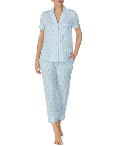 Kate Spade Short Sleeve Pajamas - Blue