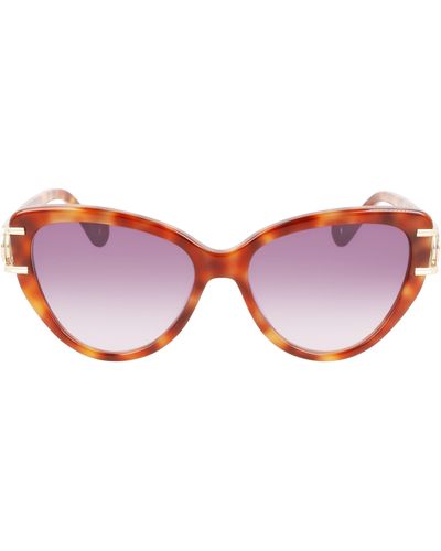 Lanvin Mother & Child 56mm Gradient Cat Eye Sunglasses - Pink
