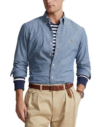 Polo Ralph Lauren Cotton Chambray Button-down Shirt - Blue