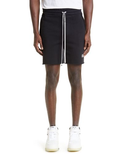 Amiri Core Logo Cutoff Sweat Shorts - Black