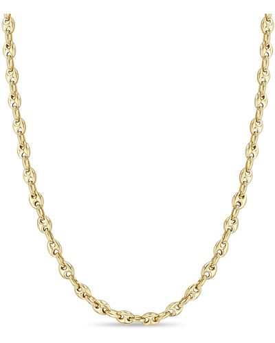 Zoe Chicco 14k Puffed Mariner Chain Necklace At Nordstrom - Metallic