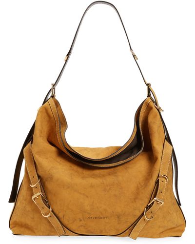 Givenchy Large Voyou Leather Crossbody Bag - Brown