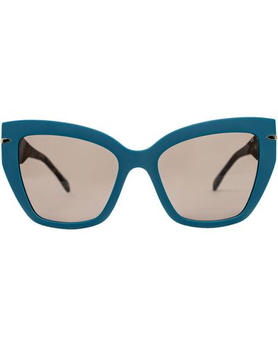MITA SUSTAINABLE EYEWEAR 56mm Gradient Cat Eye Sunglasses - Blue
