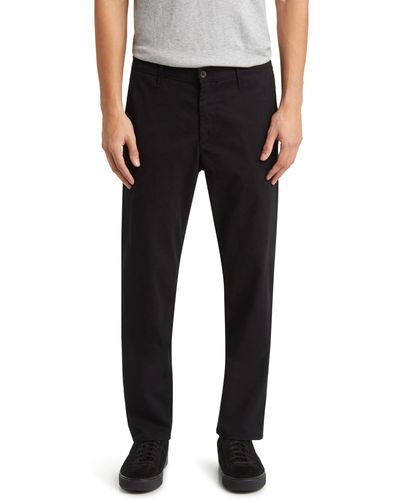 AG Jeans Kullen Flat Front Stretch Sateen Chinos - Black