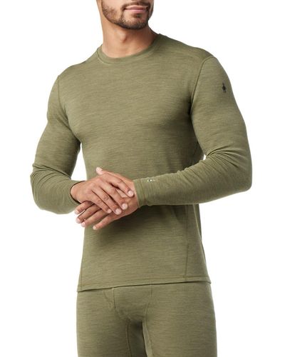 Smartwool Classic Long Sleeve Merino Wool Thermal Top - Green