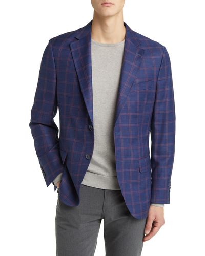 Peter Millar Tailored Wool Sport Coat - Blue